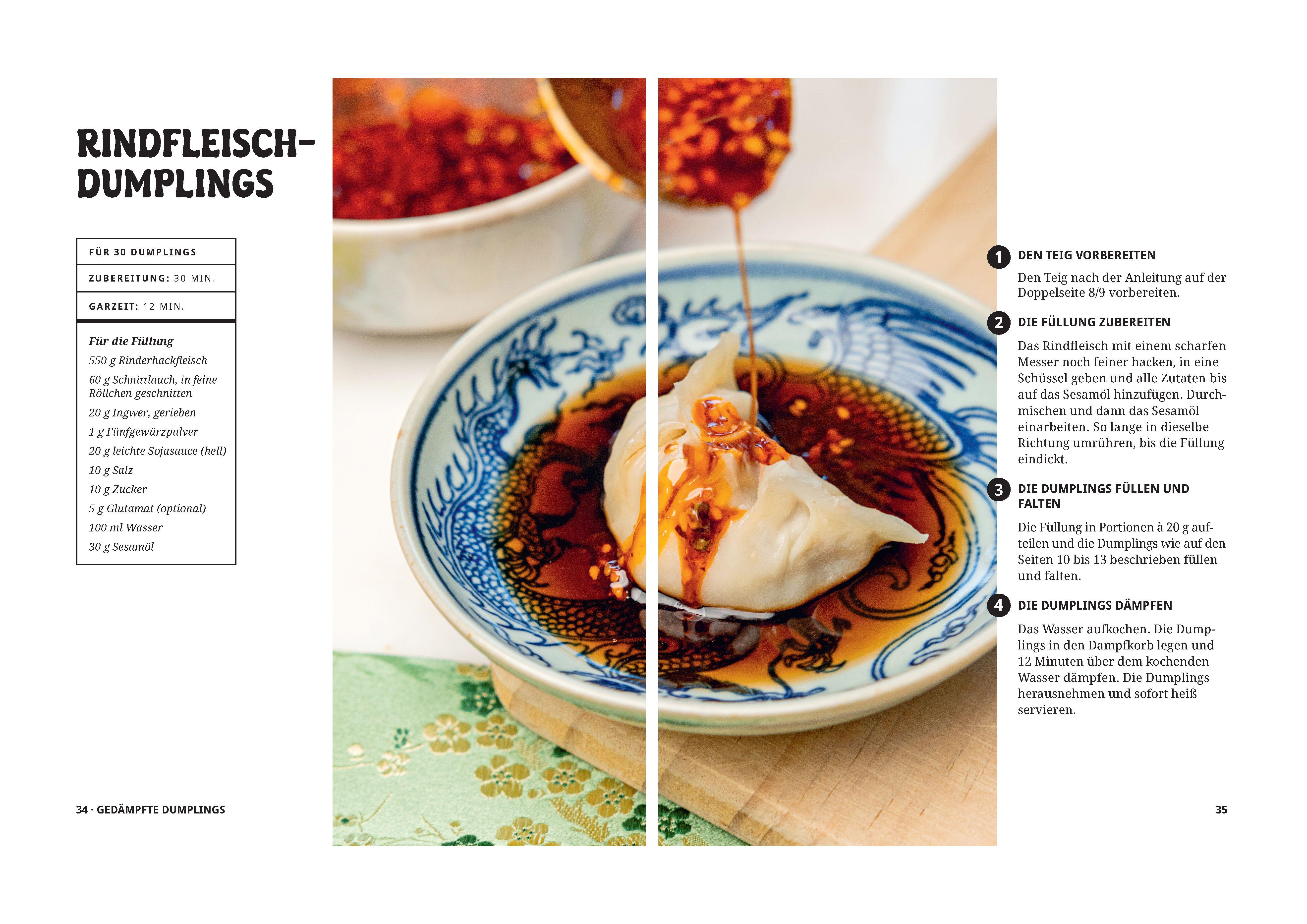 Beispielinhalt (Bild) Dumplings - Chinesische Teigtaschen