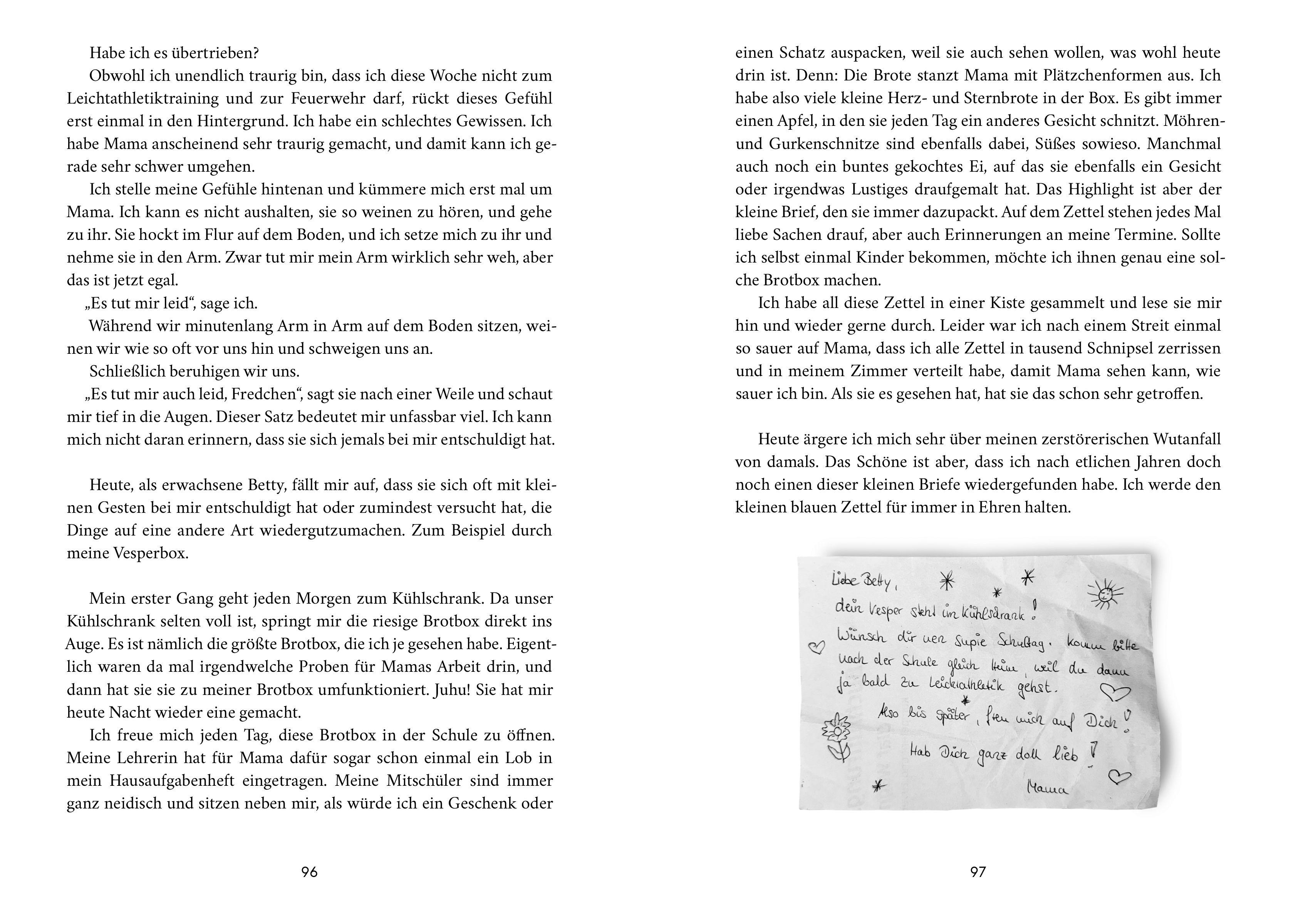 Beispielinhalt (Bild) Sag, die blauen Flecke kommen vom Spielen