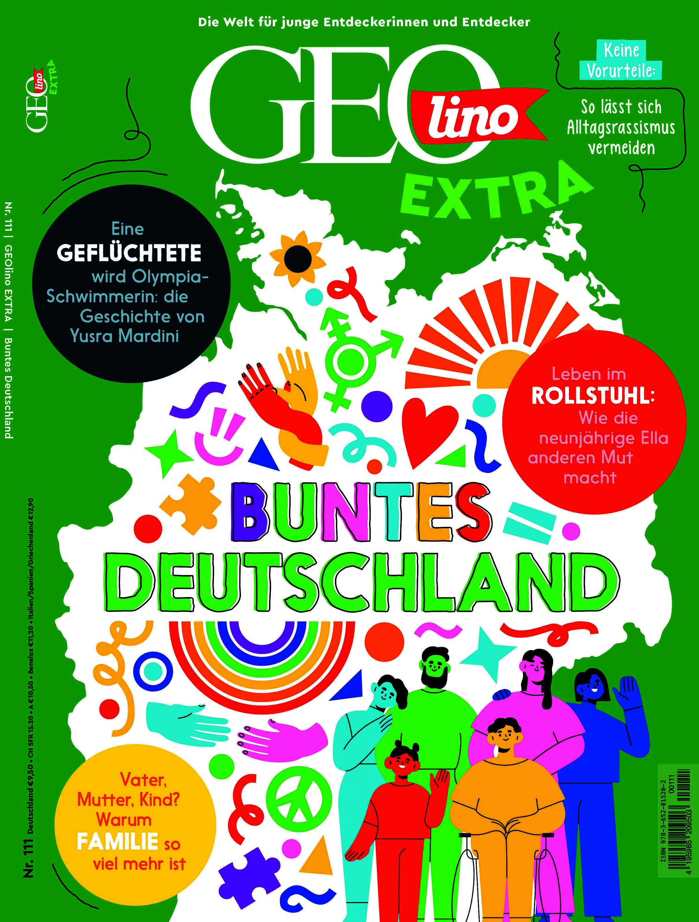 Vorderes Coverbild GEOlino Extra / GEOlino extra 111/2025 - Buntes Deutschland