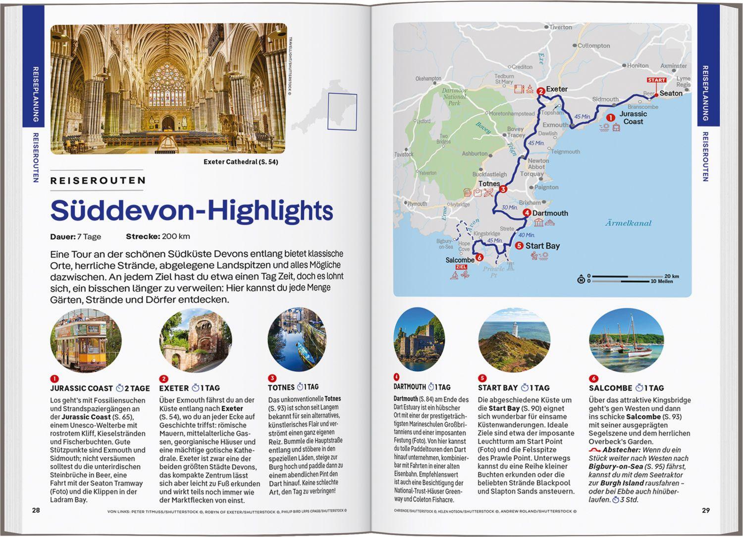 Beispielinhalt (Bild) LONELY PLANET Reiseführer Cornwall & Devon