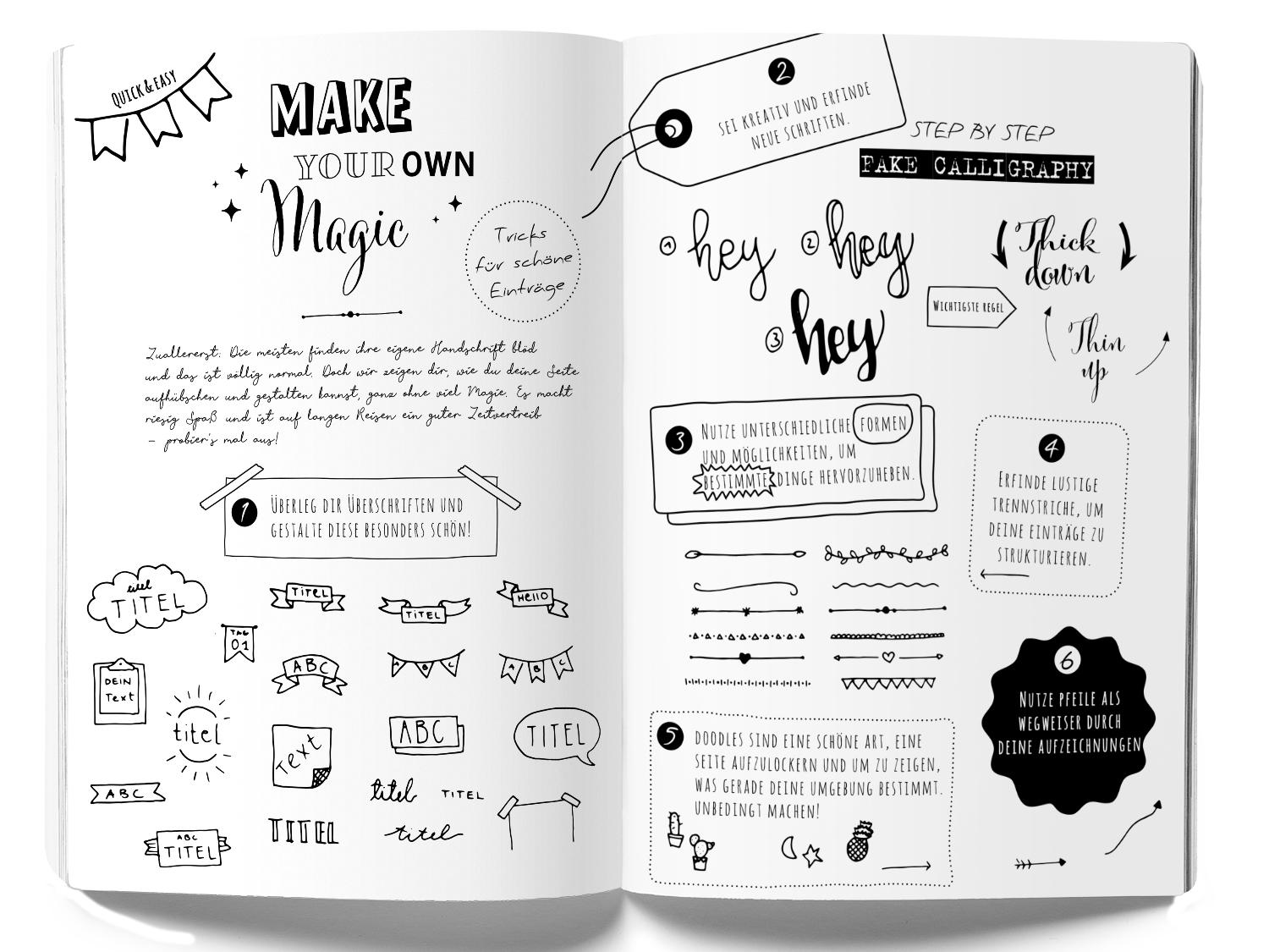 Beispielinhalt (Bild) GuideMe Reisetagebuch Travel Diary "Welt"