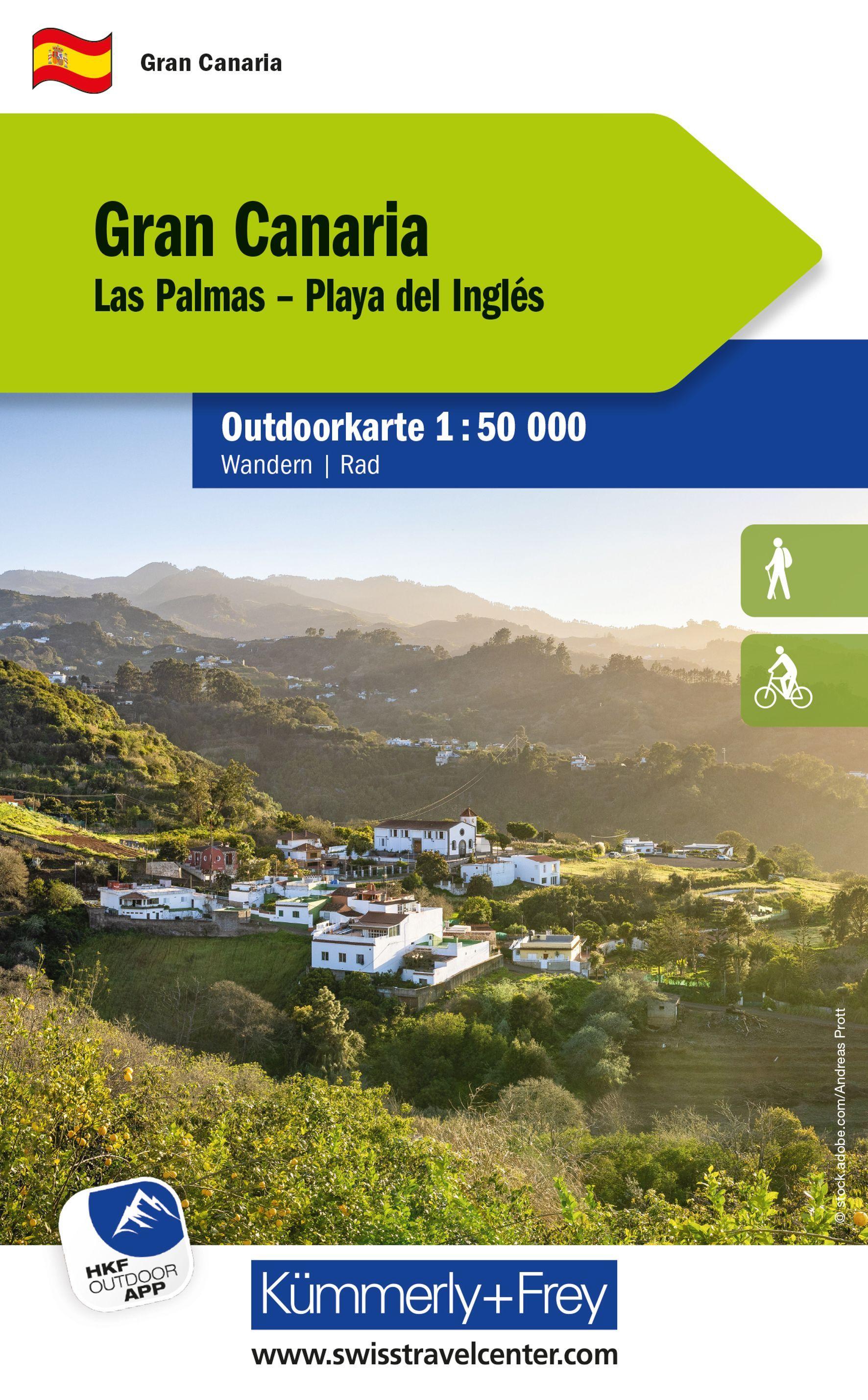 Vorderes Coverbild Kümmerly+Frey Outdoorkarte Gran Canaria 1:50.000