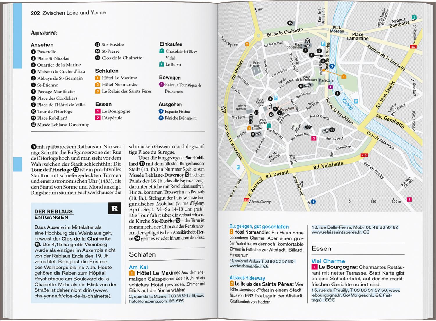 Beispielinhalt (Bild) DUMONT Reise-Taschenbuch Reiseführer Burgund