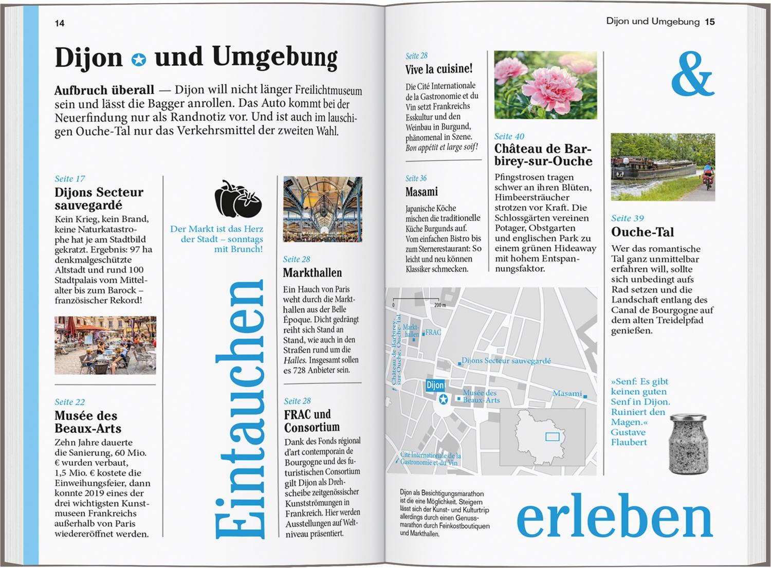 Beispielinhalt (Bild) DUMONT Reise-Taschenbuch Reiseführer Burgund