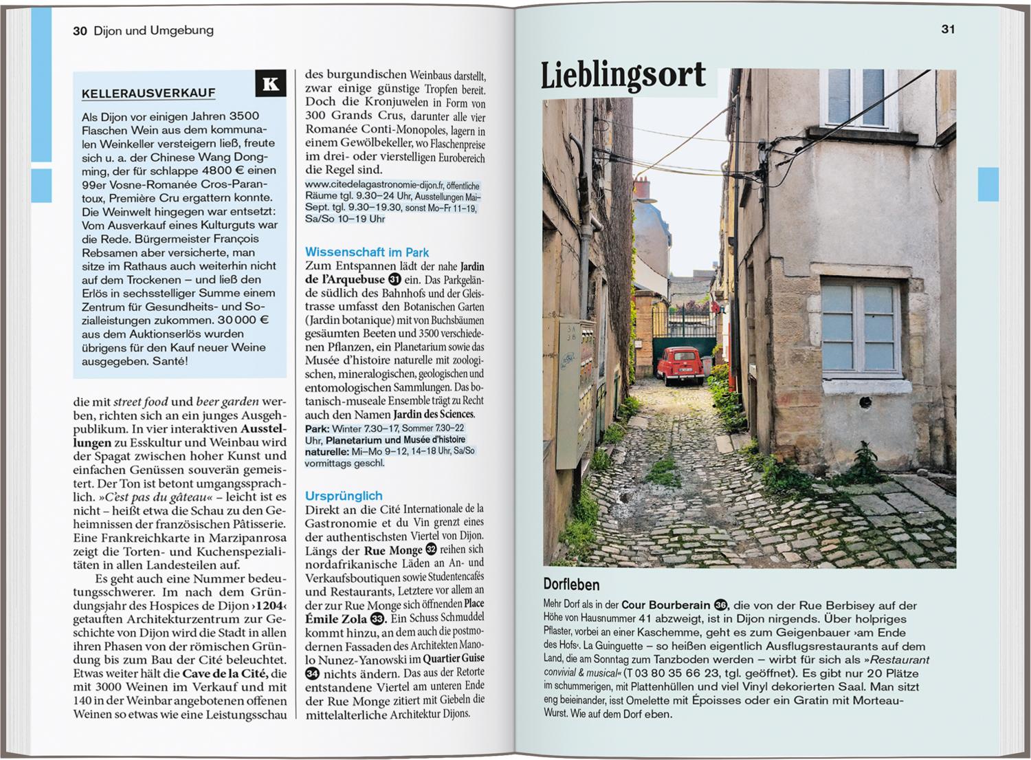 Beispielinhalt (Bild) DUMONT Reise-Taschenbuch Reiseführer Burgund