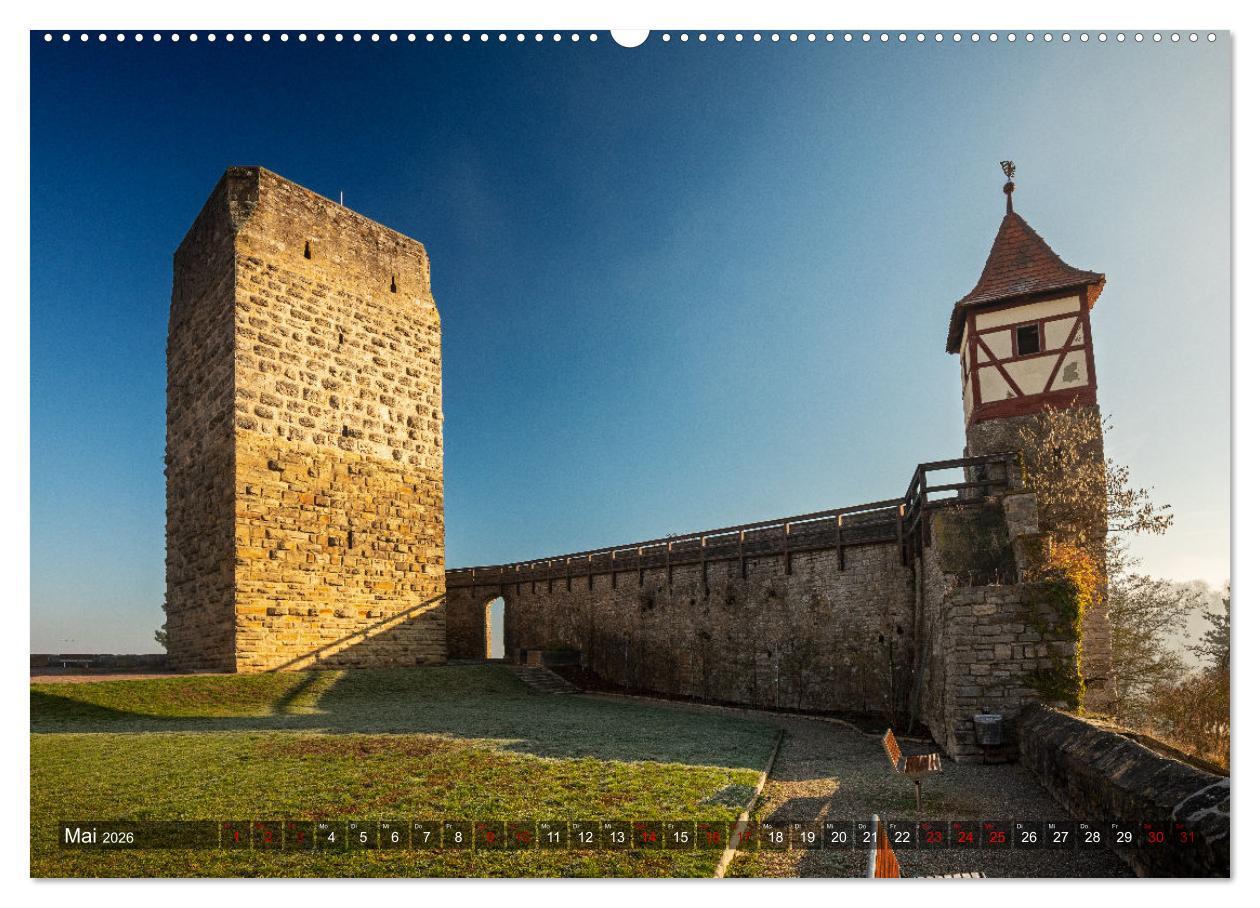 Beispielinhalt (Bild) Bad Wimpfen - Historisches Juwel am Neckar (hochwertiger Premium Wandkalender 2026 DIN A2 quer), Kunstdruck in Hochglanz