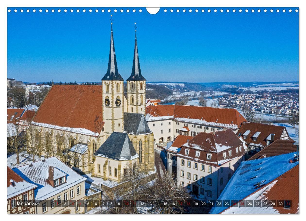 Beispielinhalt (Bild) Bad Wimpfen - Historisches Juwel am Neckar (Wandkalender 2026 DIN A3 quer), CALVENDO Monatskalender