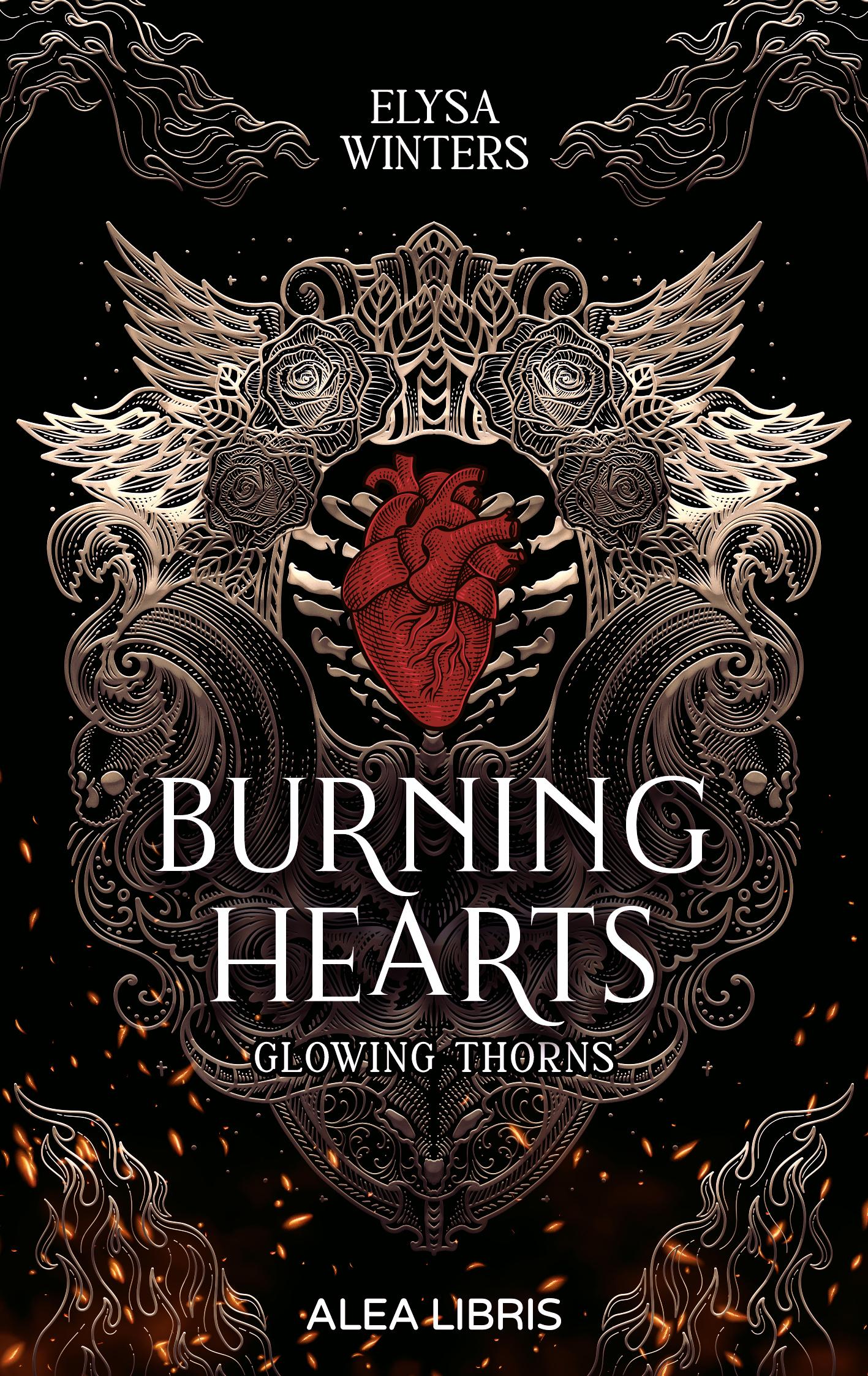 Vorderes Coverbild Burning Hearts | Farbschnitt in der 1. Auflage