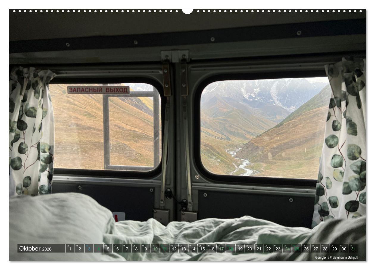 Beispielinhalt (Bild) UAZ 452 Buchanka Love (hochwertiger Premium Wandkalender 2026 DIN A2 quer), Kunstdruck in Hochglanz