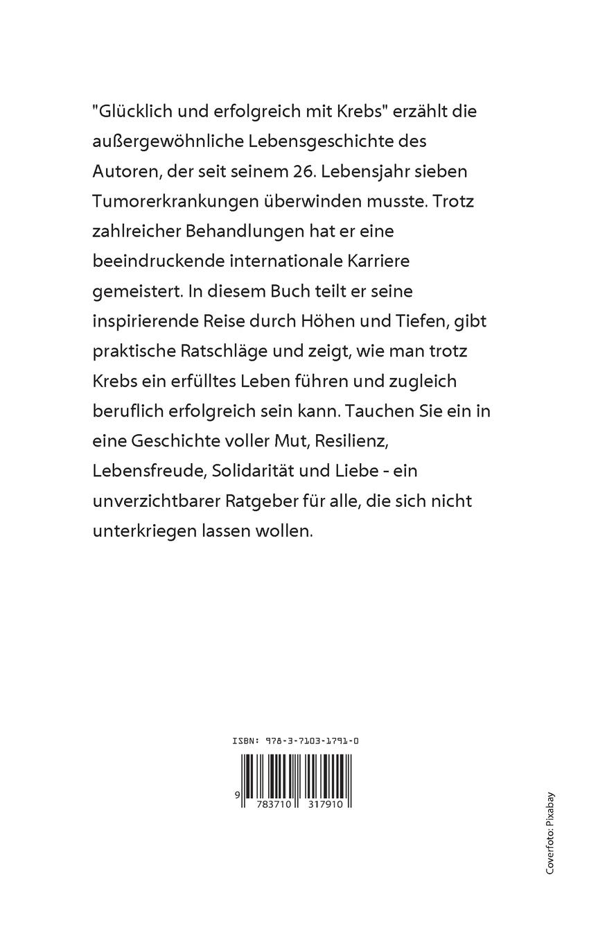 Rückseitencover Glücklich und erfolgreich mit Krebs