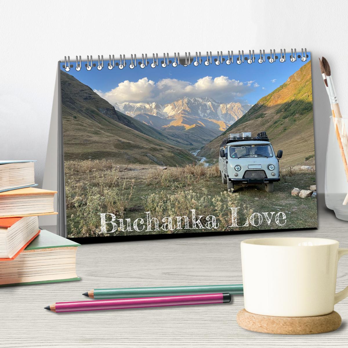 Beispielinhalt (Bild) UAZ 452 Buchanka Love (Tischkalender 2026 DIN A5 quer), CALVENDO Monatskalender