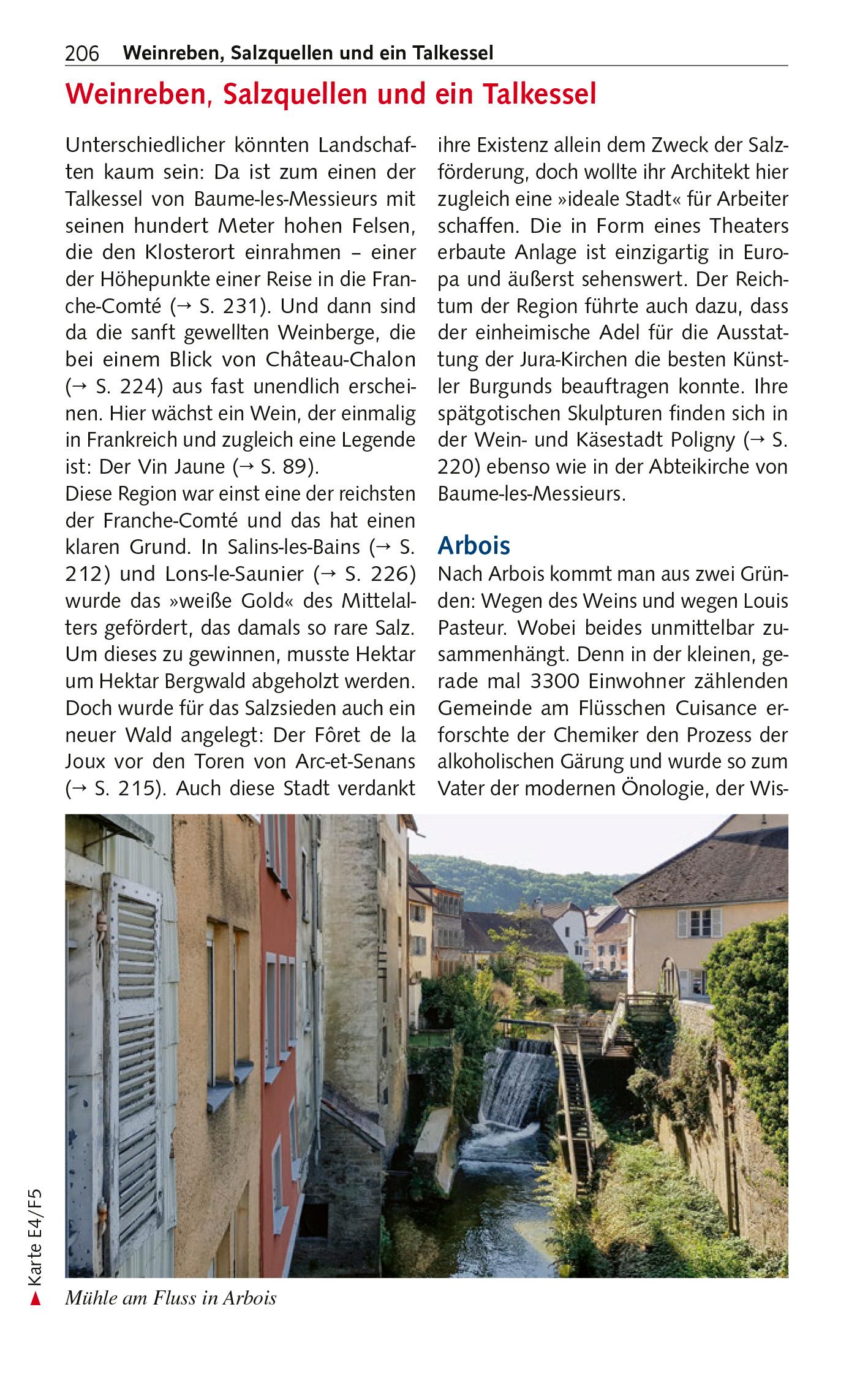 Beispielinhalt (Bild) TRESCHER Reiseführer Französischer Jura
