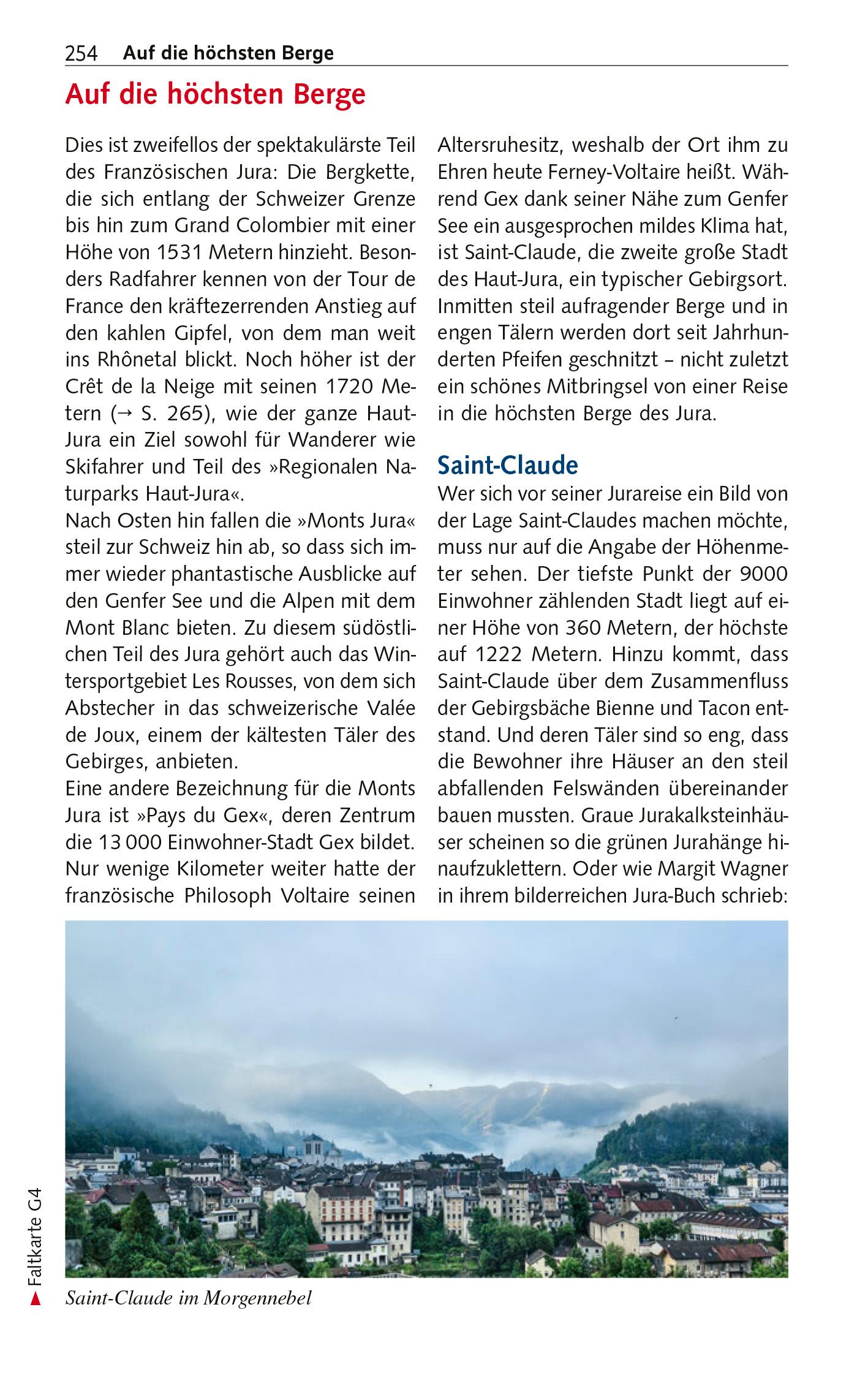 Beispielinhalt (Bild) TRESCHER Reiseführer Französischer Jura