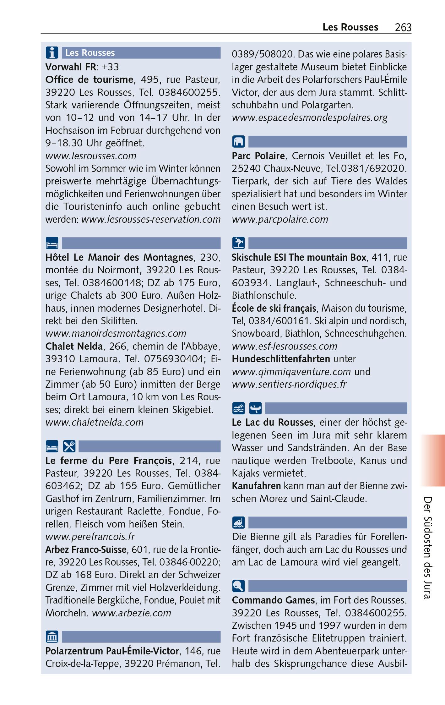 Beispielinhalt (Bild) TRESCHER Reiseführer Französischer Jura