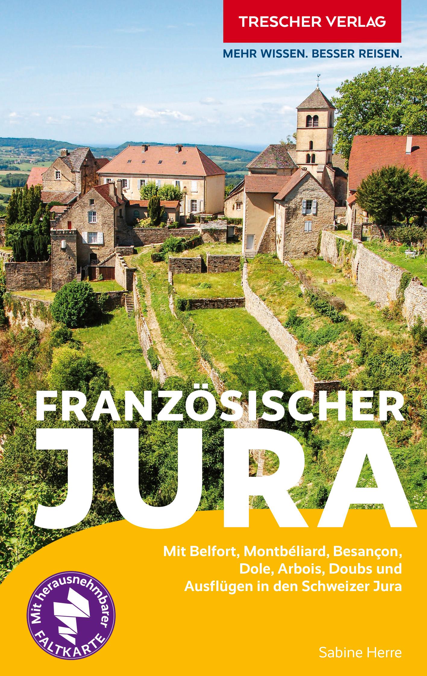 Vorderes Coverbild TRESCHER Reiseführer Französischer Jura