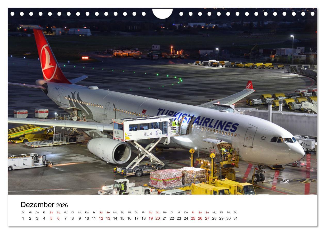 Beispielinhalt (Bild) Flugzeuge aller Art (Wandkalender 2026 DIN A4 quer), CALVENDO Monatskalender