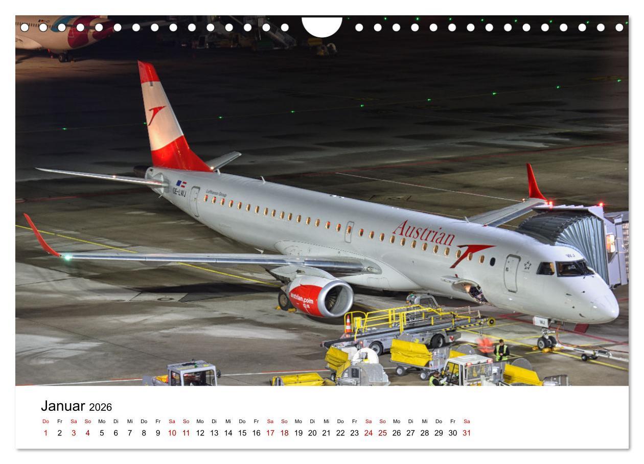 Beispielinhalt (Bild) Flugzeuge aller Art (Wandkalender 2026 DIN A4 quer), CALVENDO Monatskalender