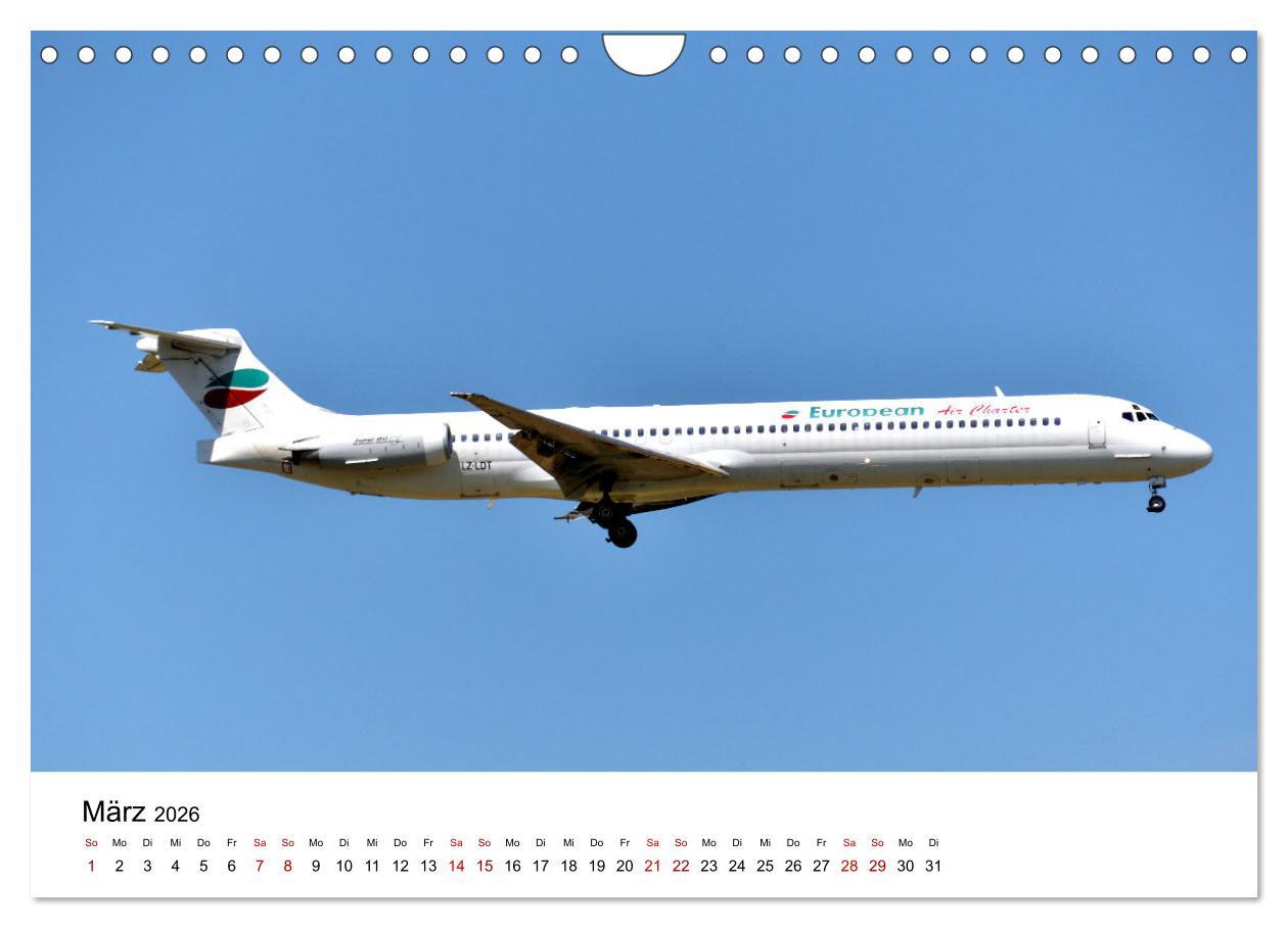 Beispielinhalt (Bild) Flugzeuge aller Art (Wandkalender 2026 DIN A4 quer), CALVENDO Monatskalender