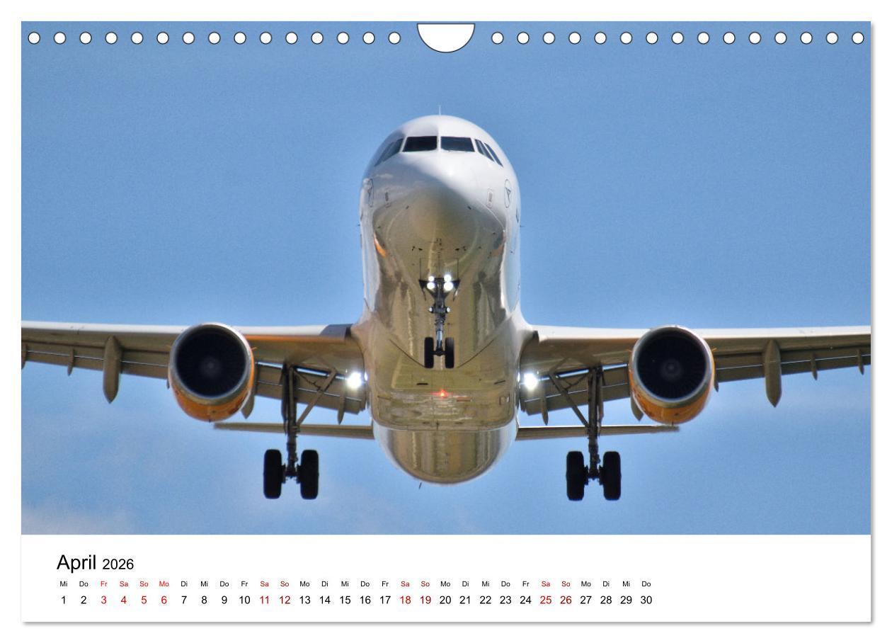 Beispielinhalt (Bild) Flugzeuge aller Art (Wandkalender 2026 DIN A4 quer), CALVENDO Monatskalender