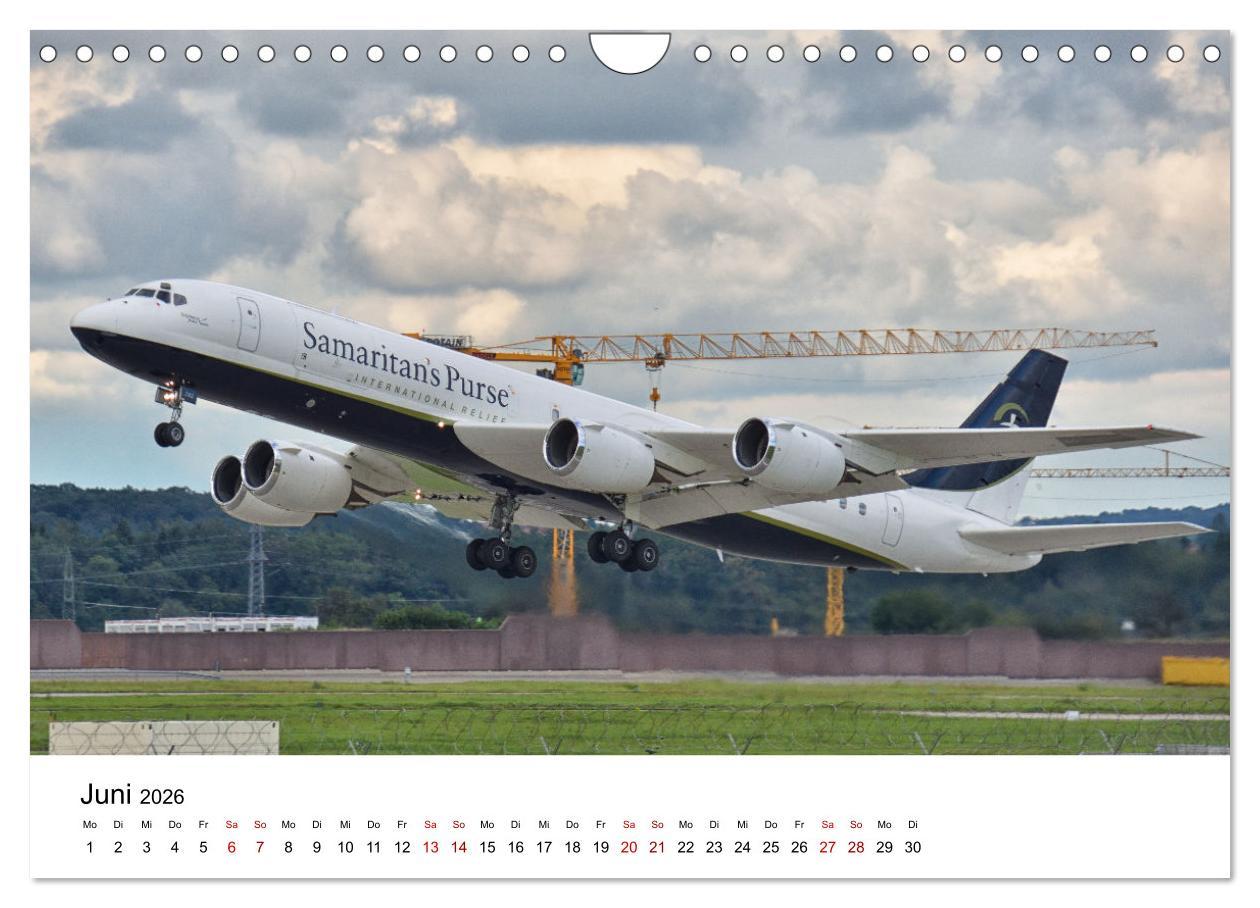 Beispielinhalt (Bild) Flugzeuge aller Art (Wandkalender 2026 DIN A4 quer), CALVENDO Monatskalender