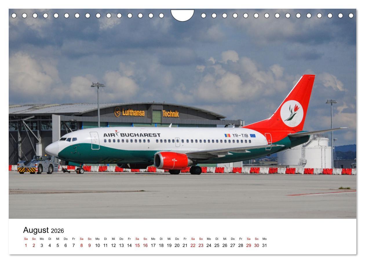 Beispielinhalt (Bild) Flugzeuge aller Art (Wandkalender 2026 DIN A4 quer), CALVENDO Monatskalender