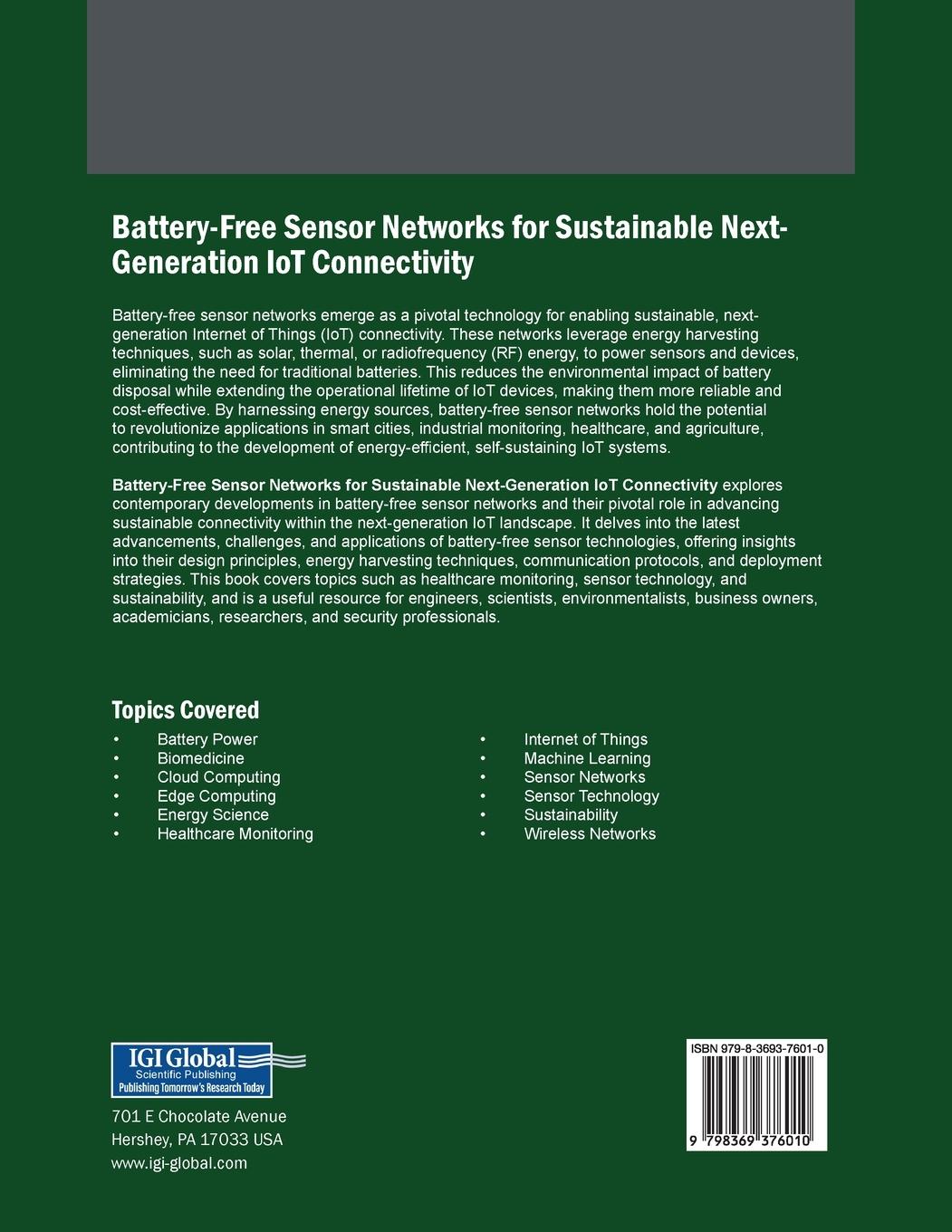 Rückseitencover Battery-Free Sensor Networks for Sustainable Next-Generation IoT Connectivity