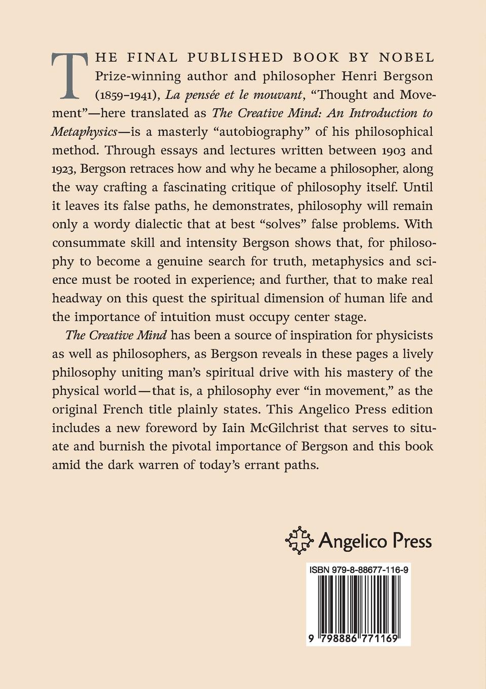 Rückseitencover The Creative Mind