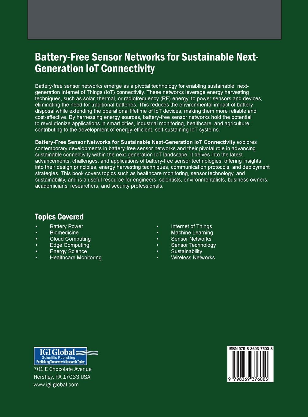 Rückseitencover Battery-Free Sensor Networks for Sustainable Next-Generation IoT Connectivity