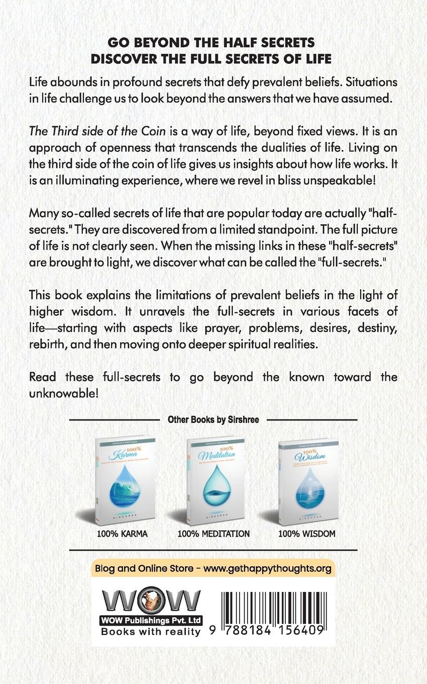 Rückseitencover Secret of The Third Side of The Coin