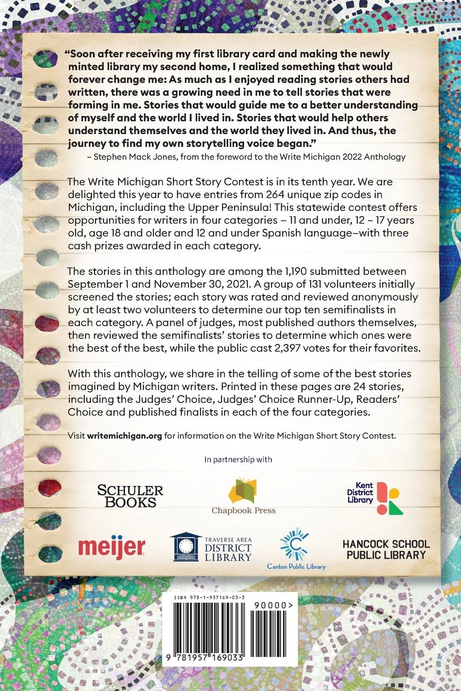 Rückseitencover Write Michigan Anthology 2022