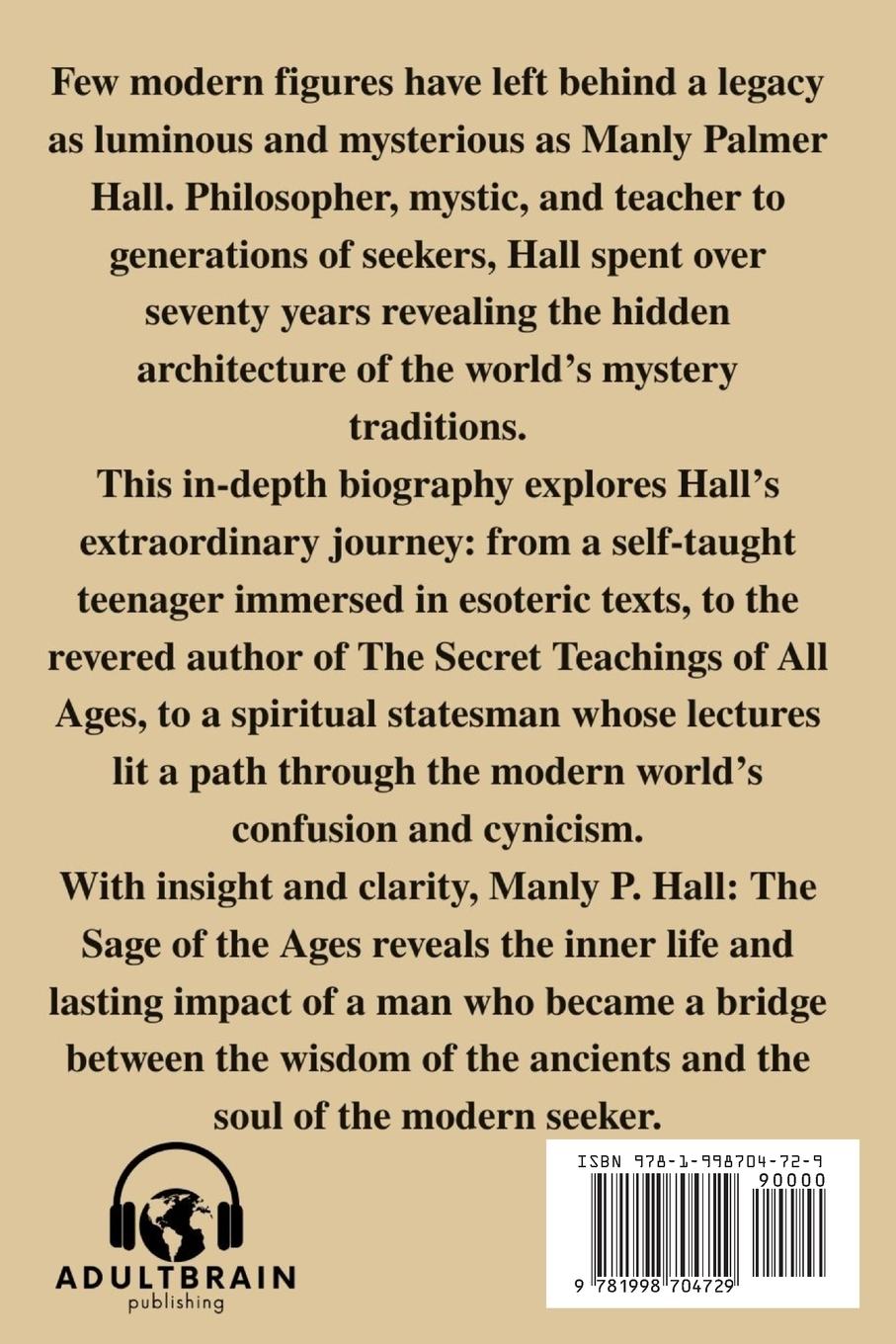 Rückseitencover Manly P. Hall