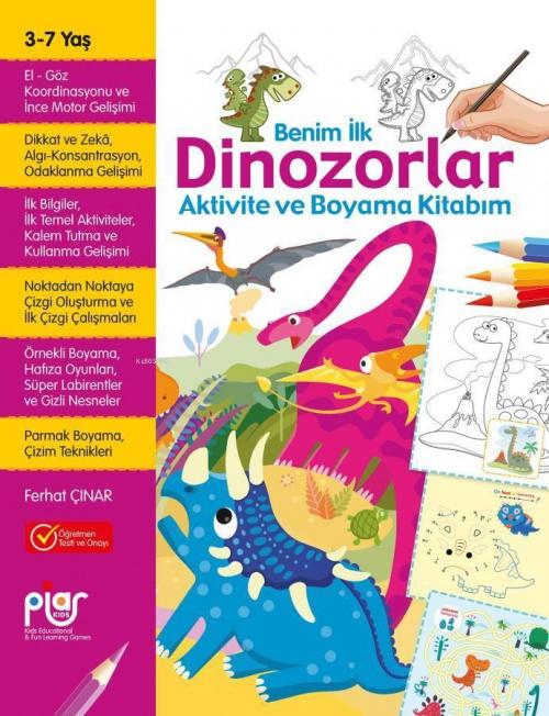 Vorderes Coverbild Benim Ilk Dinozorlar Aktivite ve Boyama Kitabim