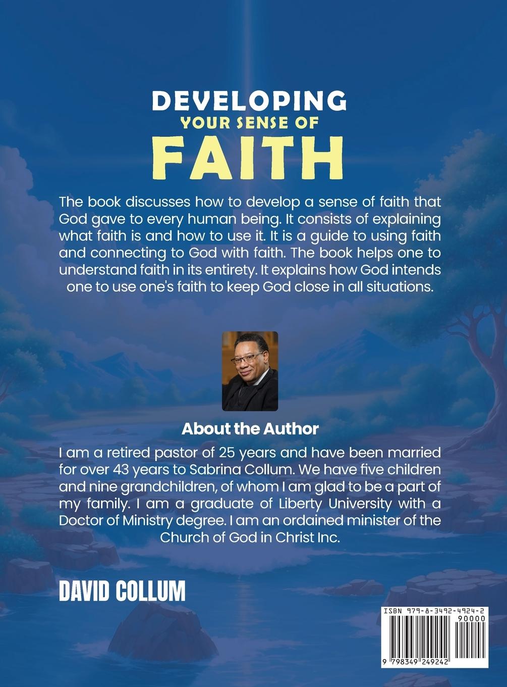 Rückseitencover Developing Your Sense Of Faith