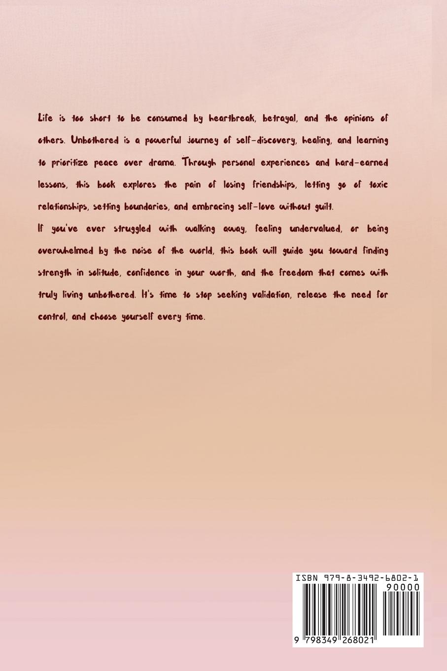 Rückseitencover Unbothered