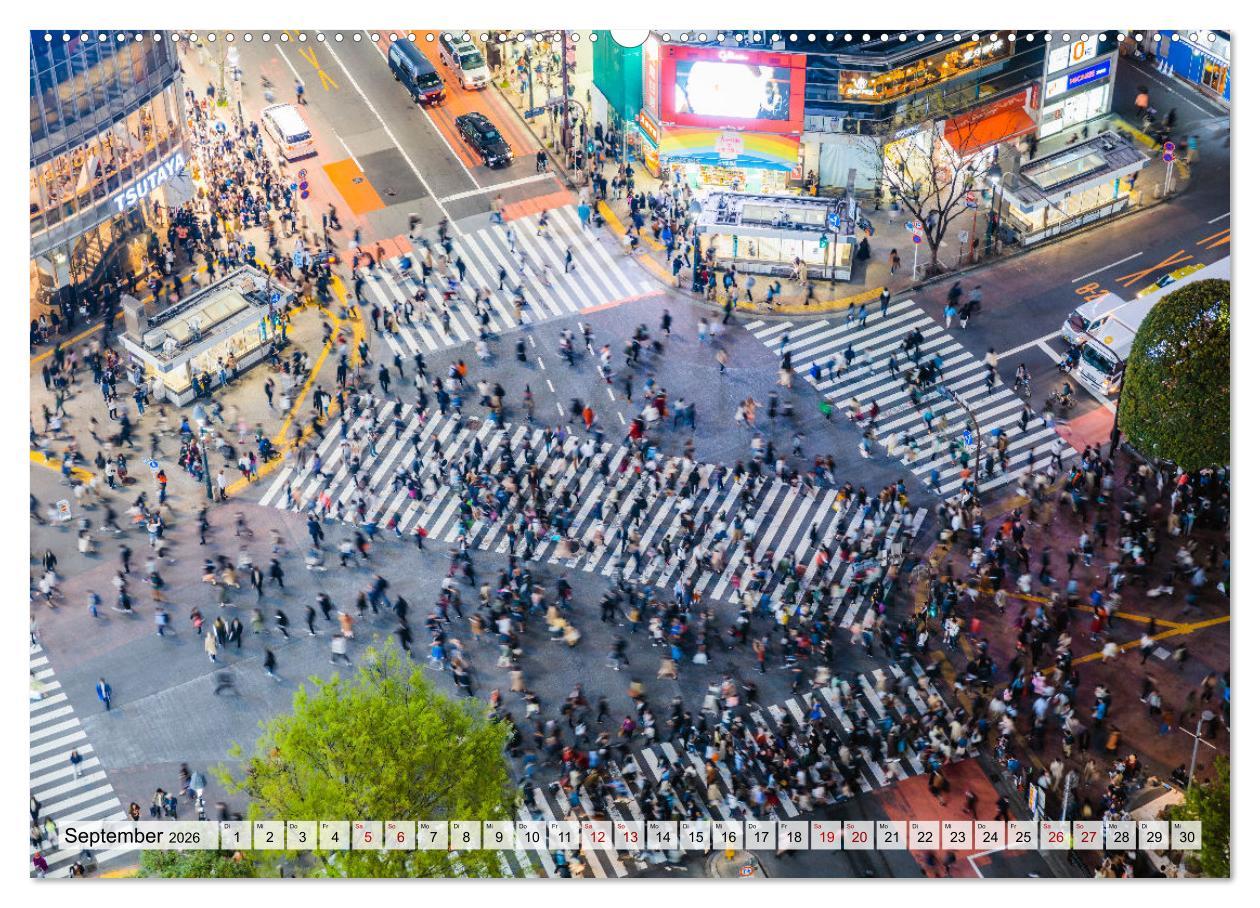 Beispielinhalt (Bild) Japan - Traditionen und Modernität (Wandkalender 2026 DIN A2 quer), CALVENDO Monatskalender