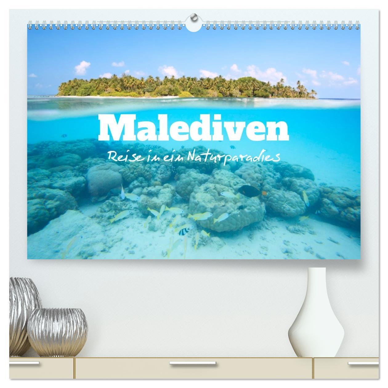 Vorderes Coverbild Malediven - Reise in ein Naturparadies (hochwertiger Premium Wandkalender 2026 DIN A2 quer), Kunstdruck in Hochglanz