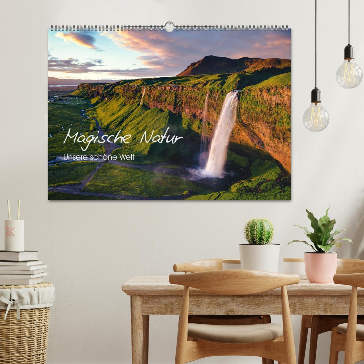 Beispielinhalt (Bild) Magische Natur - Unsere schöne Welt (Wandkalender 2026 DIN A2 quer), CALVENDO Monatskalender