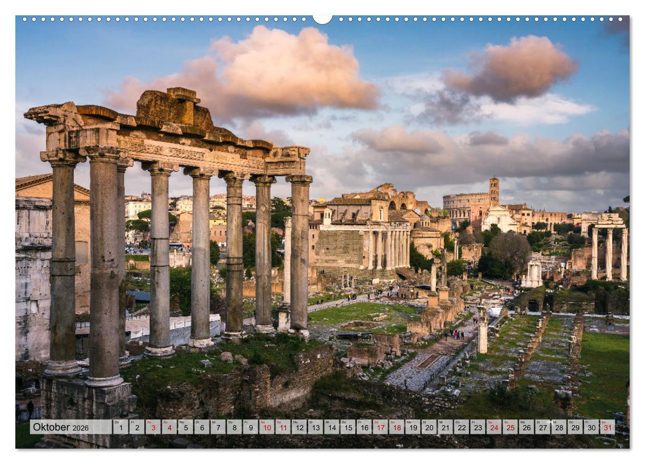 Beispielinhalt (Bild) Rom - die ewige Stadt - Matteo Colombo (hochwertiger Premium Wandkalender 2026 DIN A2 quer), Kunstdruck in Hochglanz
