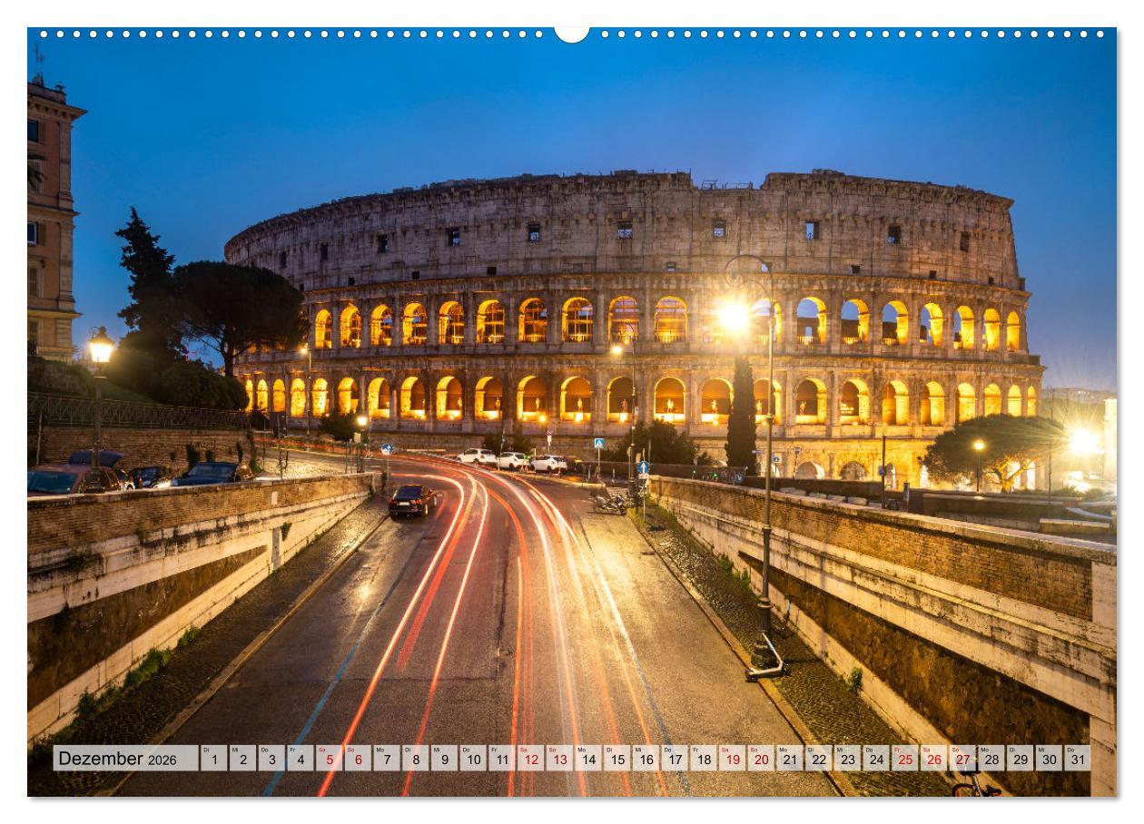 Beispielinhalt (Bild) Rom - die ewige Stadt - Matteo Colombo (hochwertiger Premium Wandkalender 2026 DIN A2 quer), Kunstdruck in Hochglanz