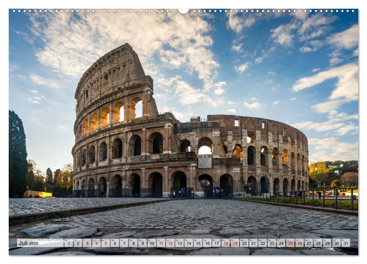 Beispielinhalt (Bild) Rom - die ewige Stadt - Matteo Colombo (hochwertiger Premium Wandkalender 2026 DIN A2 quer), Kunstdruck in Hochglanz