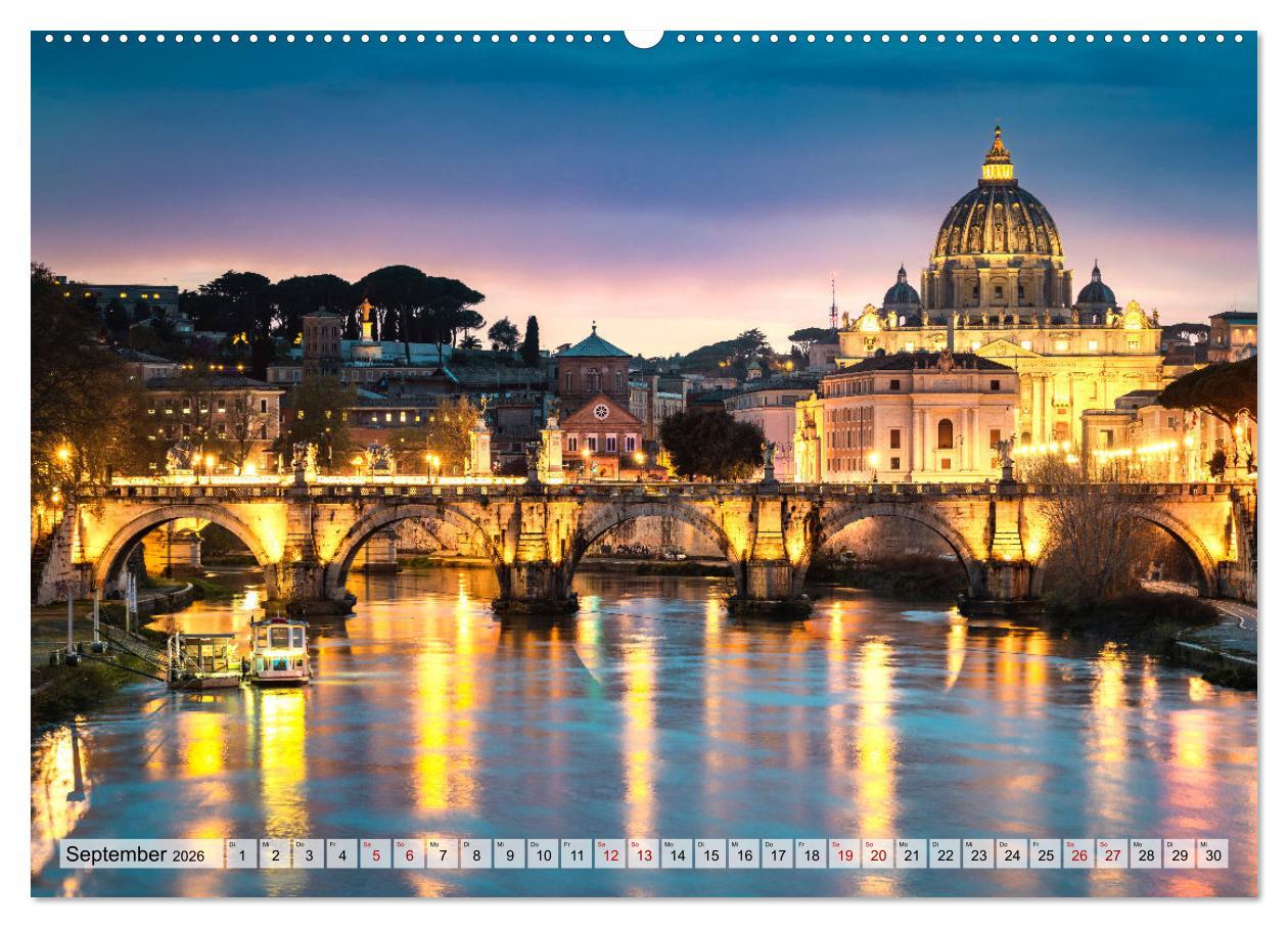 Beispielinhalt (Bild) Rom - die ewige Stadt - Matteo Colombo (hochwertiger Premium Wandkalender 2026 DIN A2 quer), Kunstdruck in Hochglanz