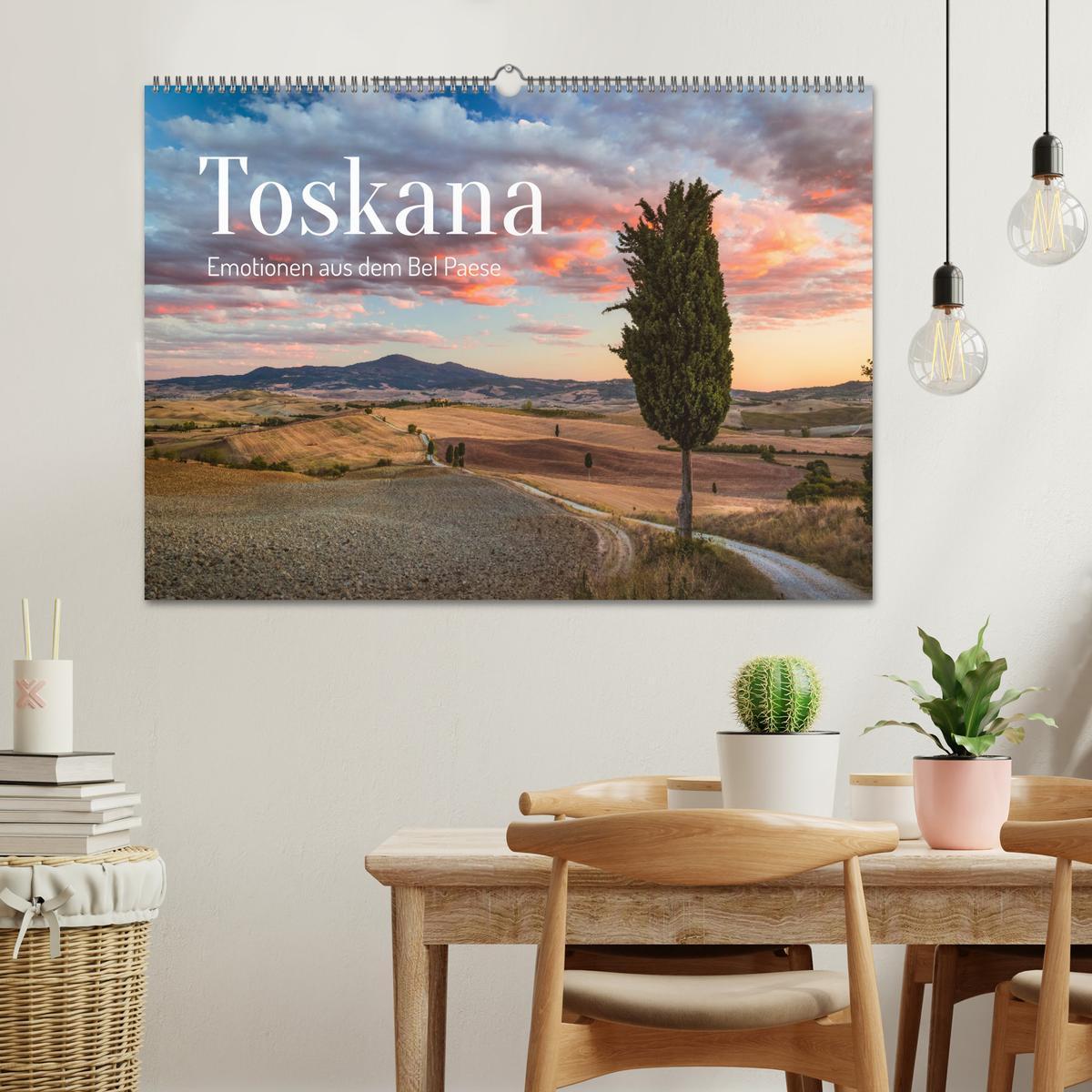 Beispielinhalt (Bild) Toskana - Emotionen aus dem Bel Paese (Wandkalender 2026 DIN A2 quer), CALVENDO Monatskalender