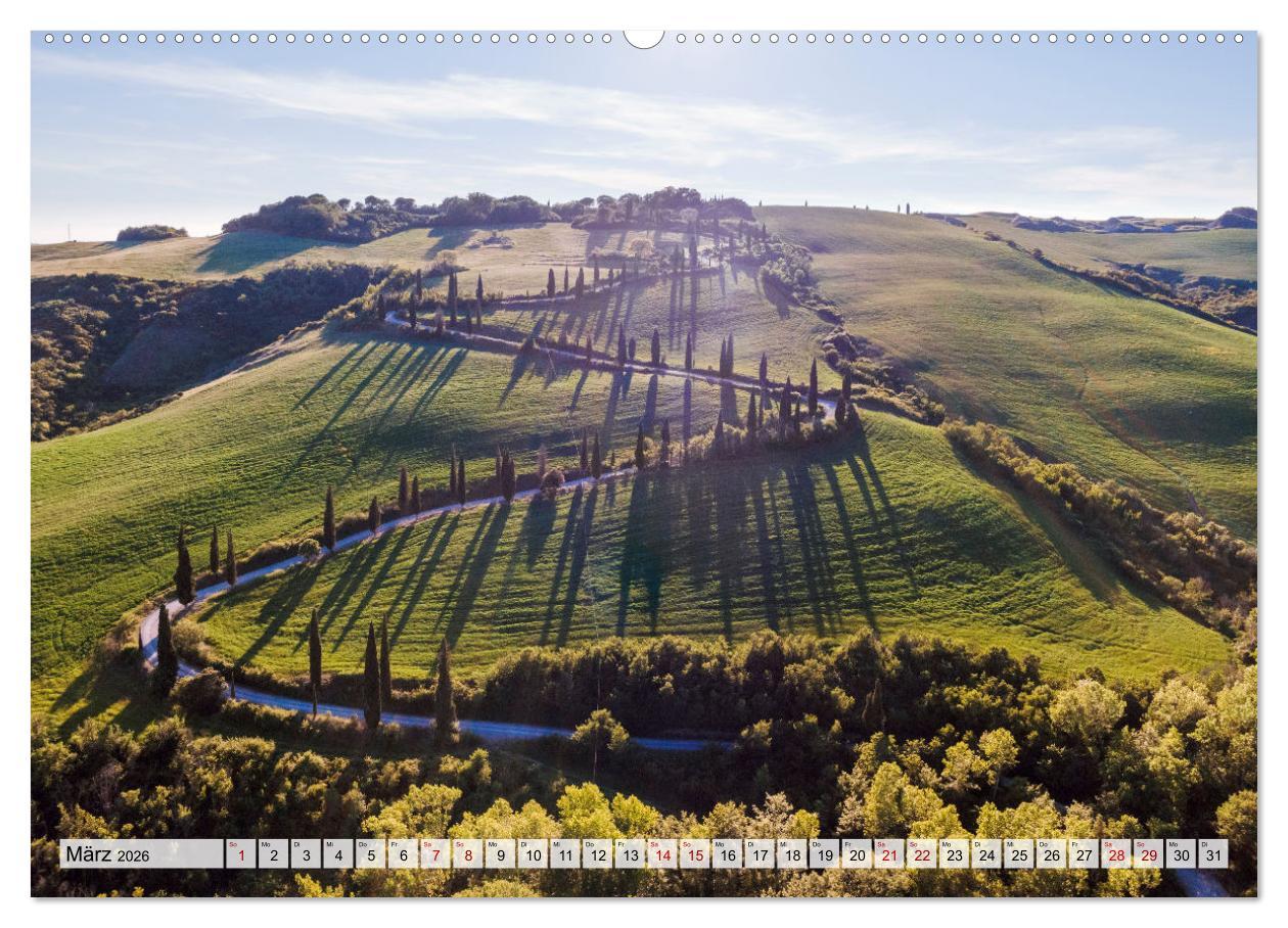 Beispielinhalt (Bild) Toskana - Emotionen aus dem Bel Paese (Wandkalender 2026 DIN A2 quer), CALVENDO Monatskalender