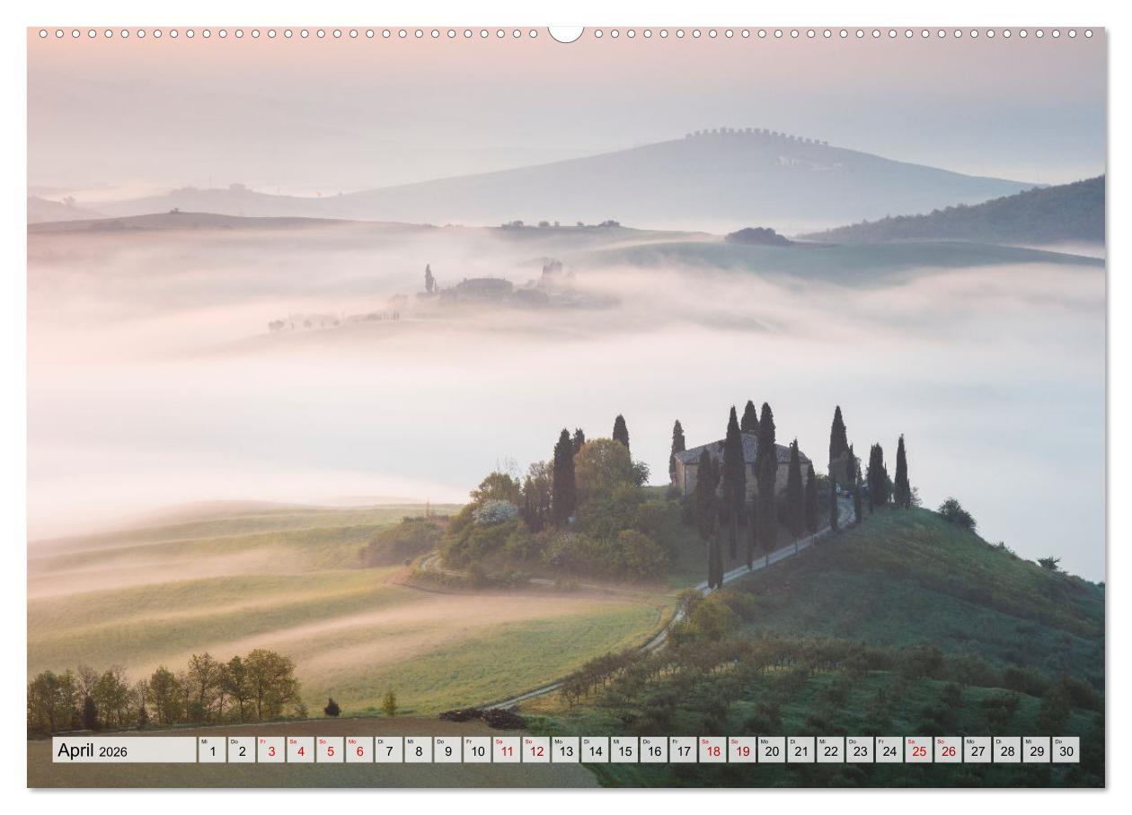 Beispielinhalt (Bild) Toskana - Emotionen aus dem Bel Paese (Wandkalender 2026 DIN A2 quer), CALVENDO Monatskalender