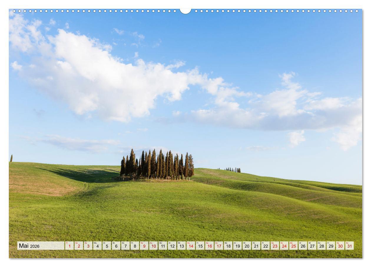 Beispielinhalt (Bild) Toskana - Emotionen aus dem Bel Paese (Wandkalender 2026 DIN A2 quer), CALVENDO Monatskalender