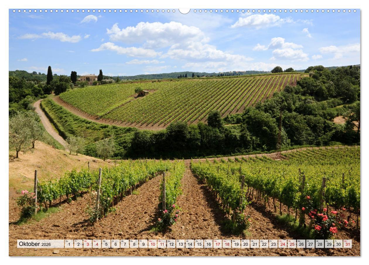 Beispielinhalt (Bild) Toskana - Emotionen aus dem Bel Paese (Wandkalender 2026 DIN A2 quer), CALVENDO Monatskalender