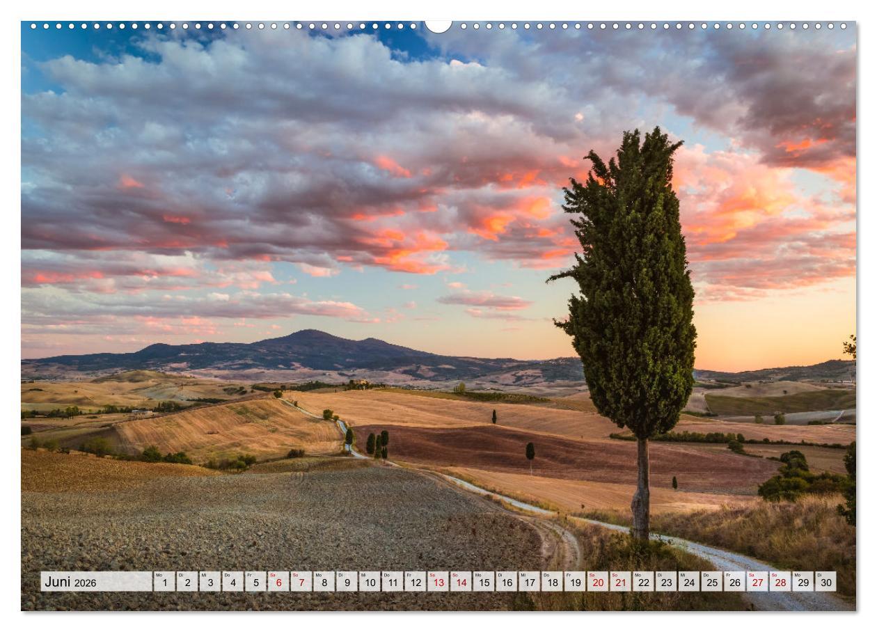 Beispielinhalt (Bild) Toskana - Emotionen aus dem Bel Paese (Wandkalender 2026 DIN A2 quer), CALVENDO Monatskalender