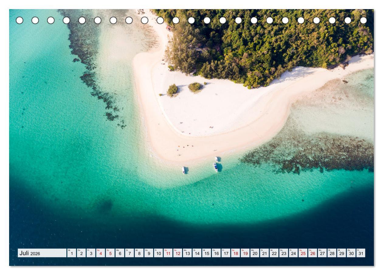 Beispielinhalt (Bild) Thailand - Postkarten aus dem Land des Lächelns (Tischkalender 2026 DIN A5 quer), CALVENDO Monatskalender