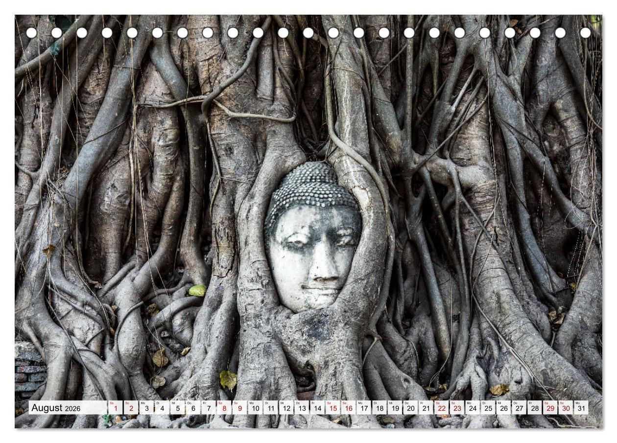 Beispielinhalt (Bild) Thailand - Postkarten aus dem Land des Lächelns (Tischkalender 2026 DIN A5 quer), CALVENDO Monatskalender