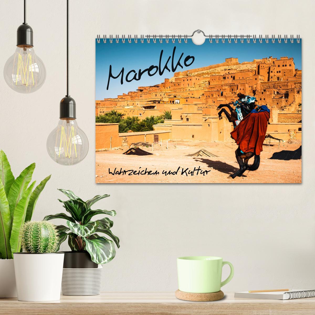 Beispielinhalt (Bild) Marokko - Wahrzeichen und Kultur (Wandkalender 2026 DIN A4 quer), CALVENDO Monatskalender